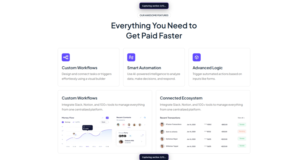Preview of the Feature Info template