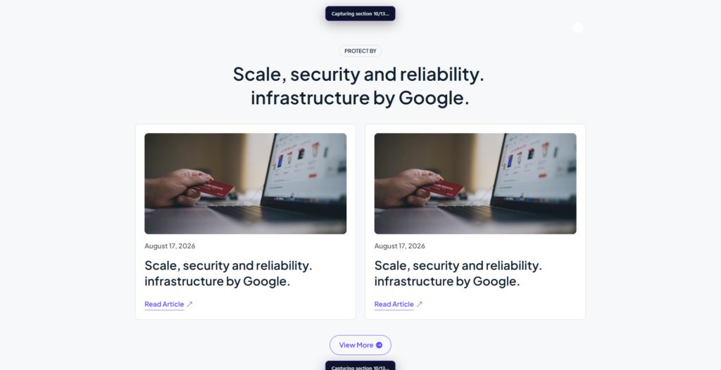 Preview of the Blog template