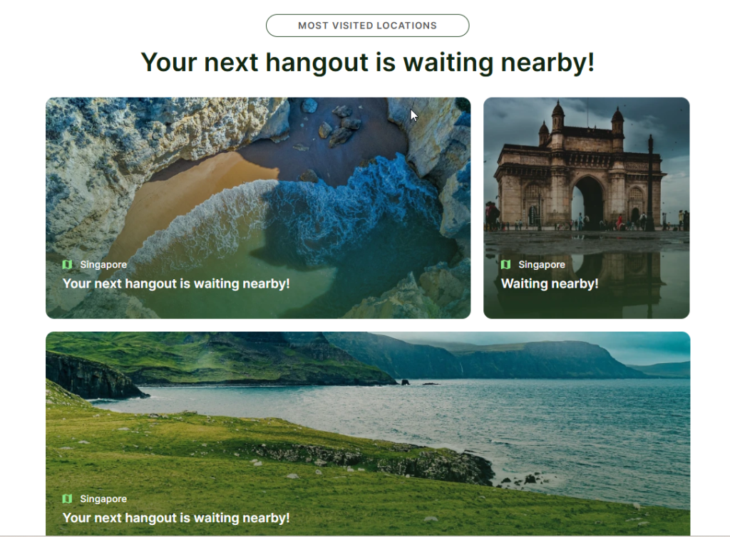 Preview of the Travel Masonary template