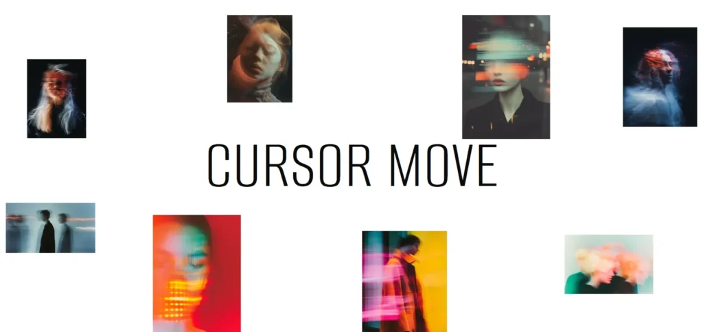 Preview of the Cursor move effect - 3rd template